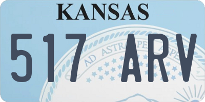KS license plate 517ARV