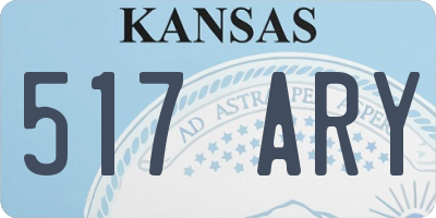 KS license plate 517ARY