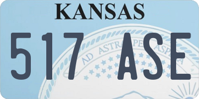 KS license plate 517ASE