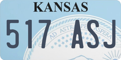 KS license plate 517ASJ