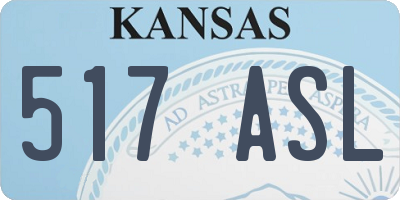 KS license plate 517ASL