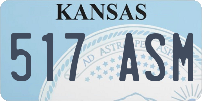 KS license plate 517ASM