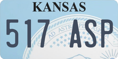 KS license plate 517ASP