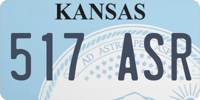 KS license plate 517ASR