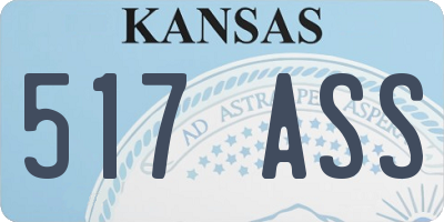 KS license plate 517ASS
