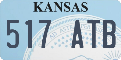 KS license plate 517ATB