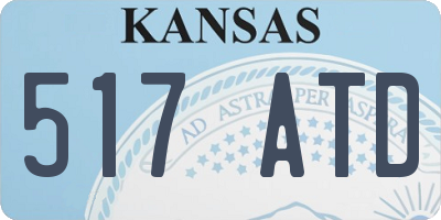 KS license plate 517ATD