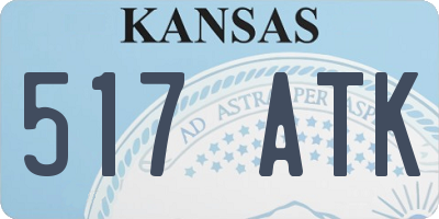 KS license plate 517ATK