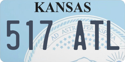 KS license plate 517ATL