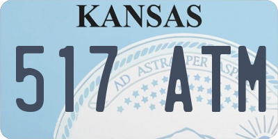 KS license plate 517ATM