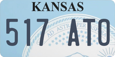 KS license plate 517ATO