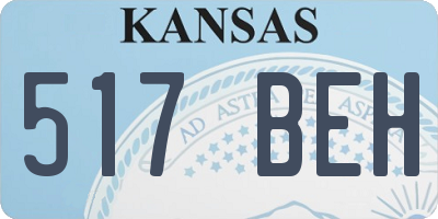 KS license plate 517BEH