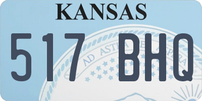KS license plate 517BHQ