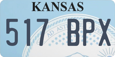 KS license plate 517BPX