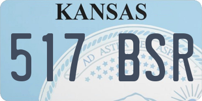 KS license plate 517BSR