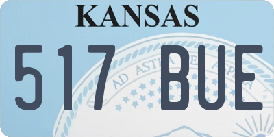 KS license plate 517BUE
