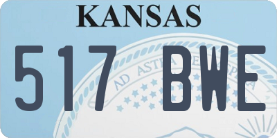 KS license plate 517BWE