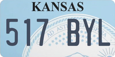 KS license plate 517BYL