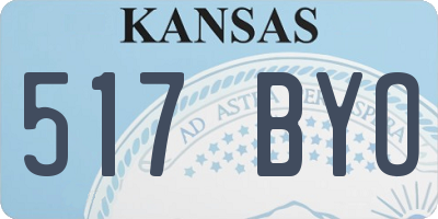 KS license plate 517BYO