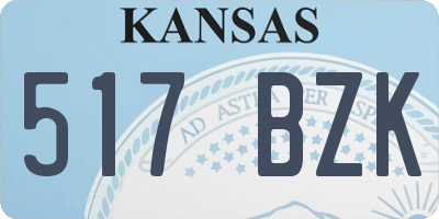 KS license plate 517BZK
