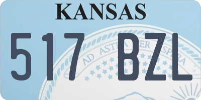KS license plate 517BZL
