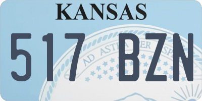KS license plate 517BZN
