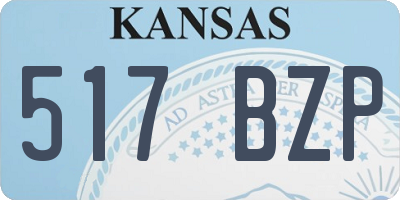 KS license plate 517BZP