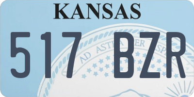 KS license plate 517BZR