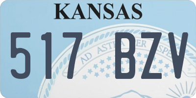 KS license plate 517BZV