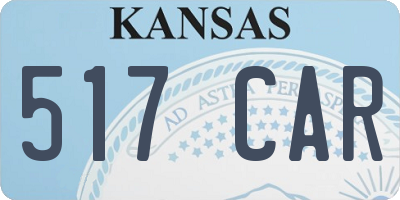 KS license plate 517CAR