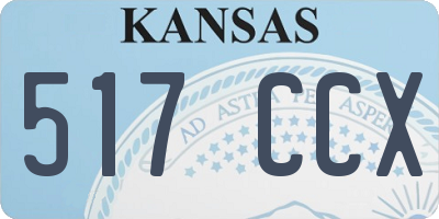 KS license plate 517CCX