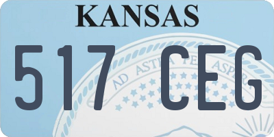 KS license plate 517CEG