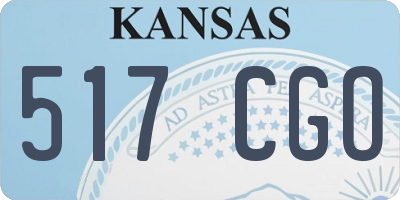 KS license plate 517CGO