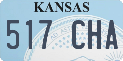KS license plate 517CHA