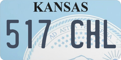 KS license plate 517CHL