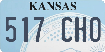 KS license plate 517CHO