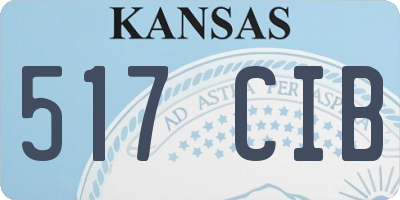 KS license plate 517CIB