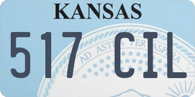 KS license plate 517CIL
