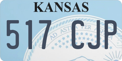 KS license plate 517CJP