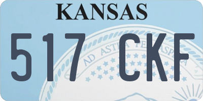 KS license plate 517CKF
