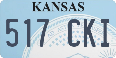 KS license plate 517CKI