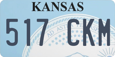 KS license plate 517CKM