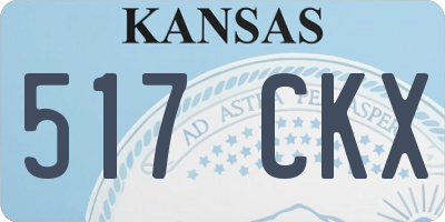 KS license plate 517CKX