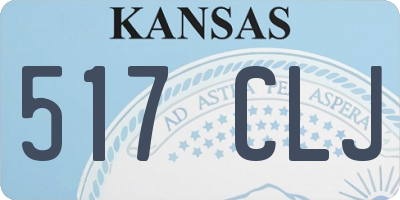 KS license plate 517CLJ