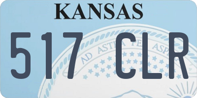 KS license plate 517CLR