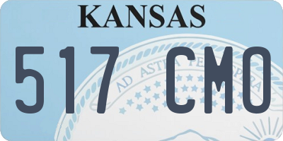 KS license plate 517CMO