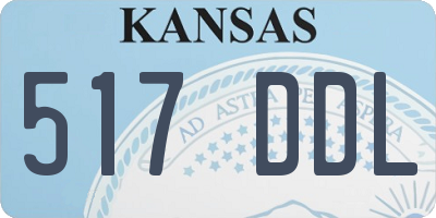 KS license plate 517DDL