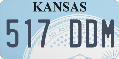 KS license plate 517DDM