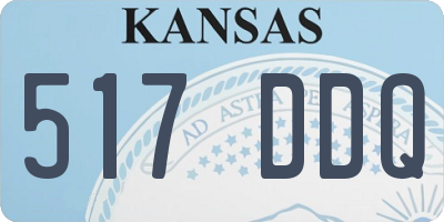 KS license plate 517DDQ