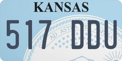 KS license plate 517DDU